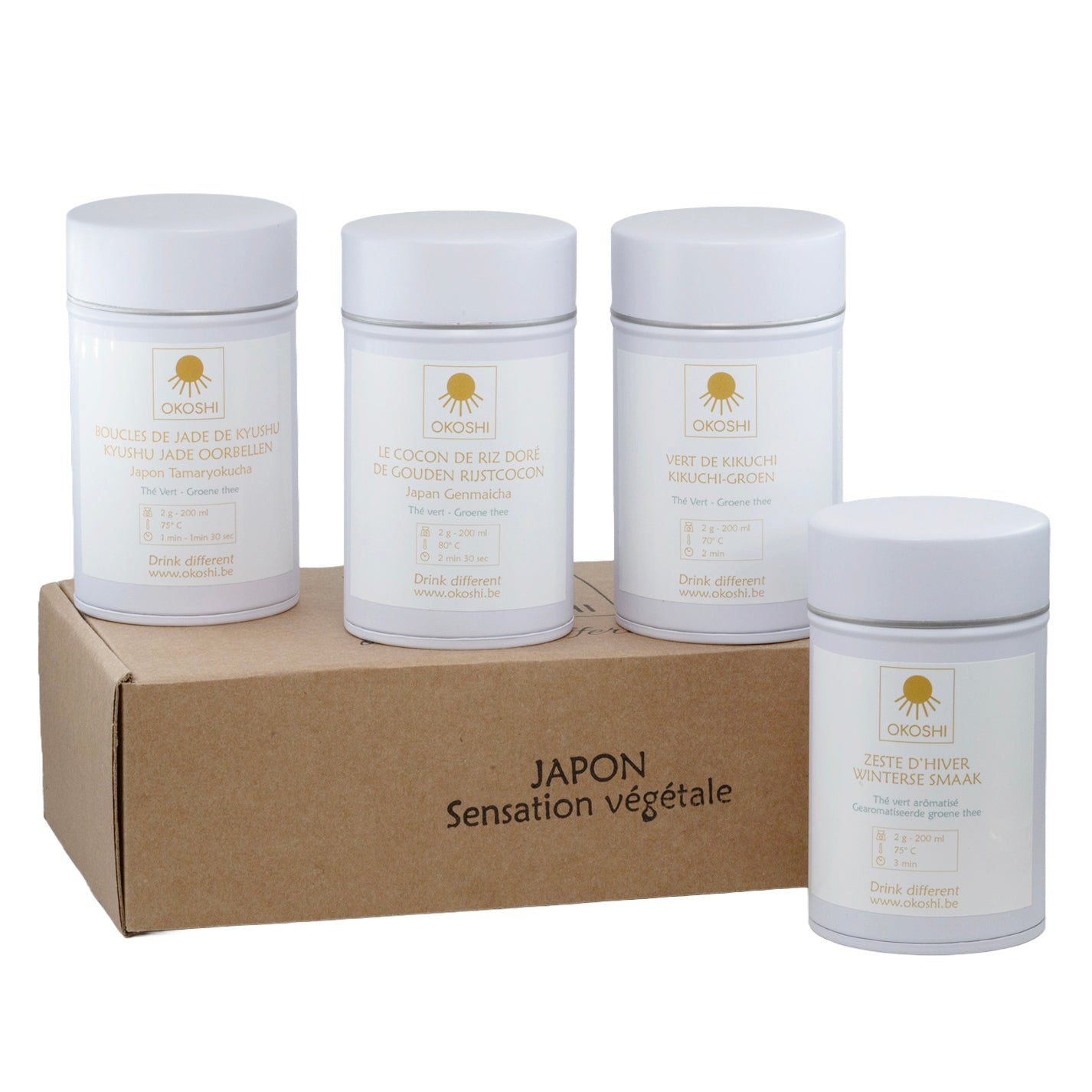 Coffret 4 thés "Japon - Sensation végétale"